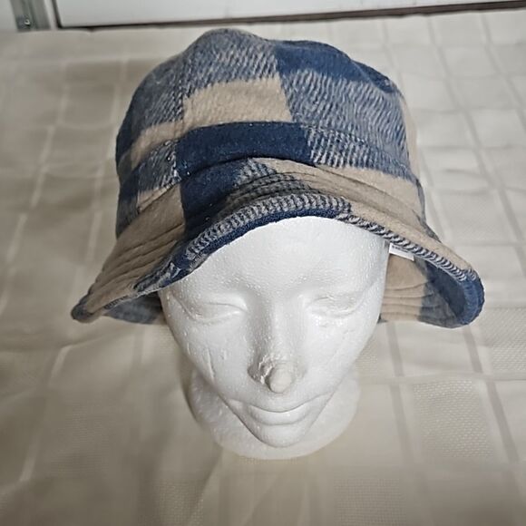 American Eagle Women's Bucket Hat  One Size Cream/ Blue - Picture 5 of 16
